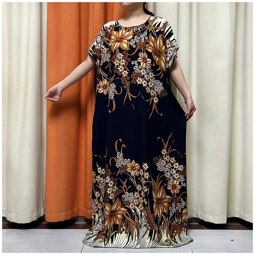 Latest Hot Sale African Dress For Women Muslim Abaya Dubai Turkey Muslim Fashion Hijab Cotta Dress American Islam Clothing