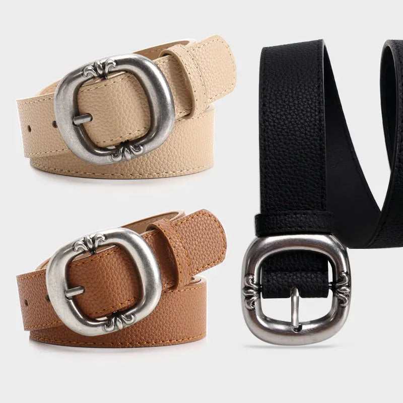 Ceinture imprimée léopard pour femmes, mode décontractée, polyvalente, accessoires pour jeans, ceinture gothique rétro en cuir Pu, boucle ardillon