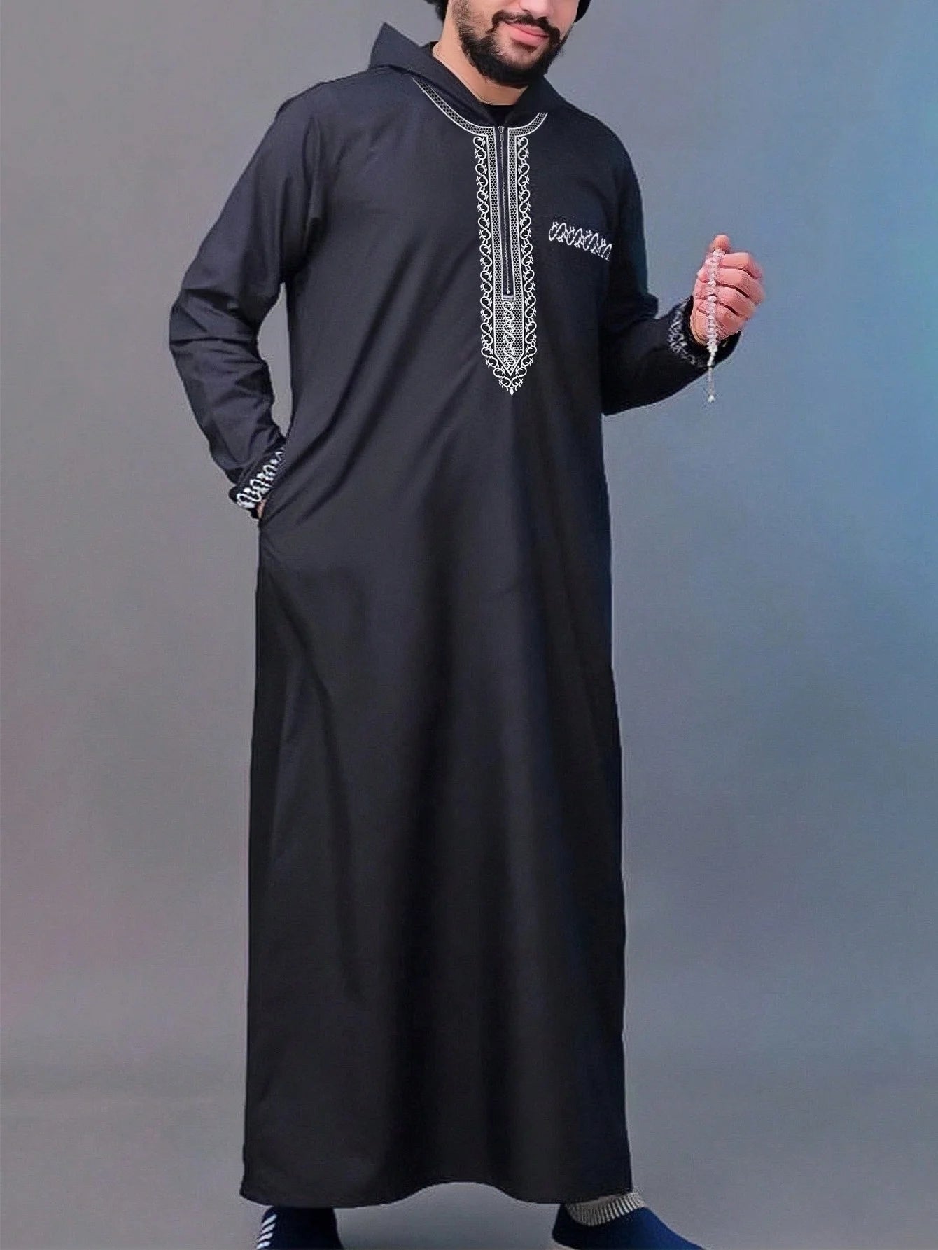 Costume traditionnel africain pour homme, chemise à manches longues de style ethnique imprimée et patchwork, pantalon décontracté, ensemble 2 pièces pour les vacances