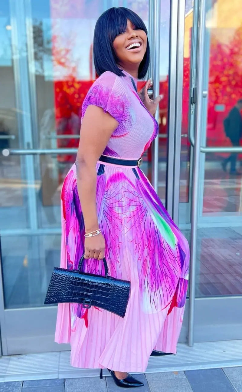 African Dresses For Women Elegant 2023 Dashiki Autumn Spring Maxi Dress Ladies Traditional African Clothing Fairy Dreaes
