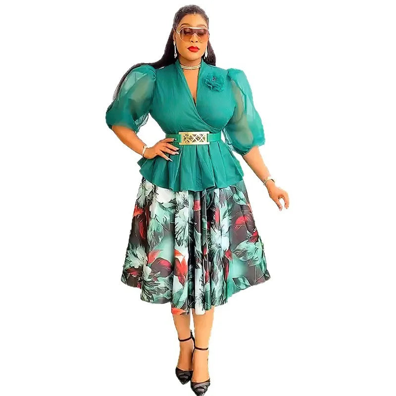 African Dresses for Women 2025 Elegant Africa Clothing Dashiki Ankara Outfits Robe Plus Size Turkey Wedding Party Long Dress