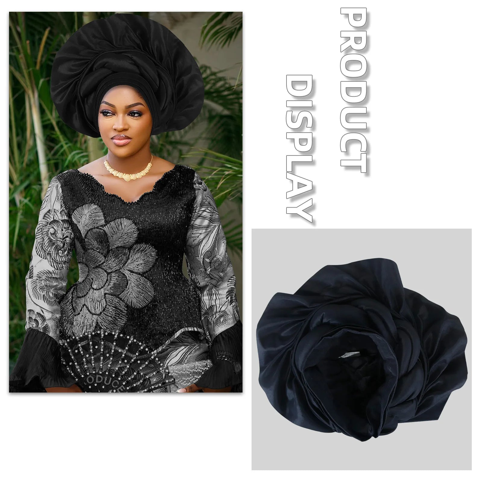 Africain femme Turban casquette femmes Autogele couvre-chef Nigeria Fan Geles fête de mariage bandeau chapeaux Bonnet Hijab chapeau foulard