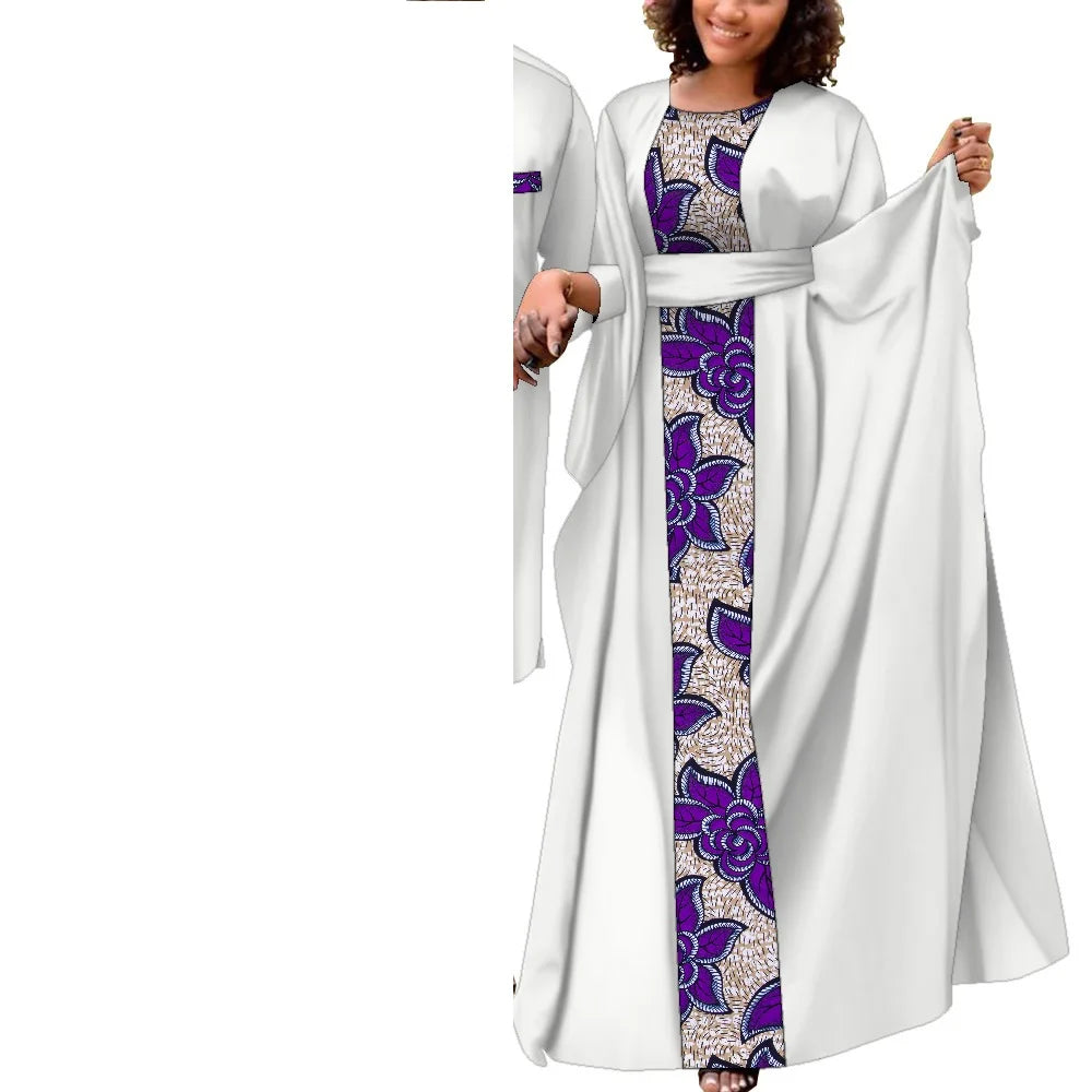 Tenues de couple africaines pour femmes et hommes, ensembles assortis, robes africaines, vêtements de mariage Dashiki, Wyq949