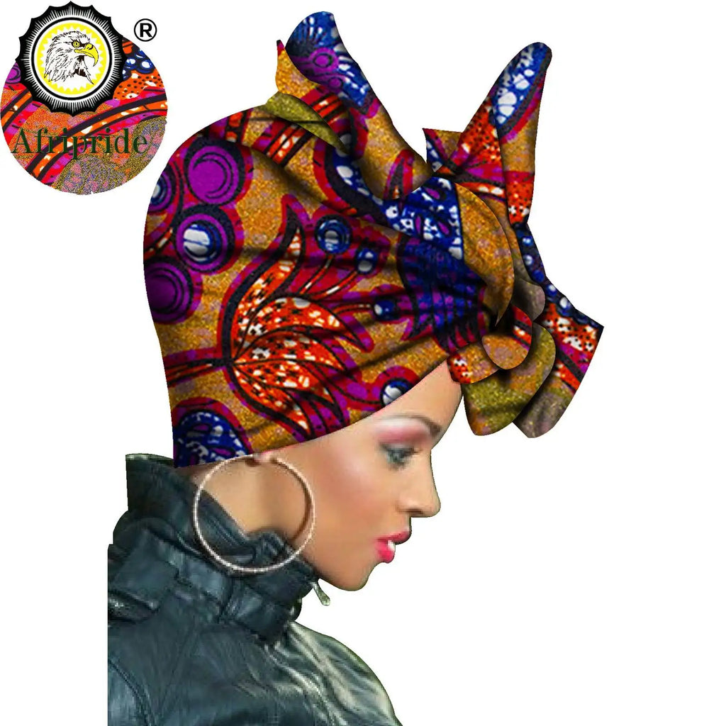 Foulard africain pour femmes imprimer traditionnel foulard Turban coton cire écharpe châles femmes africain tête enveloppement S20H001