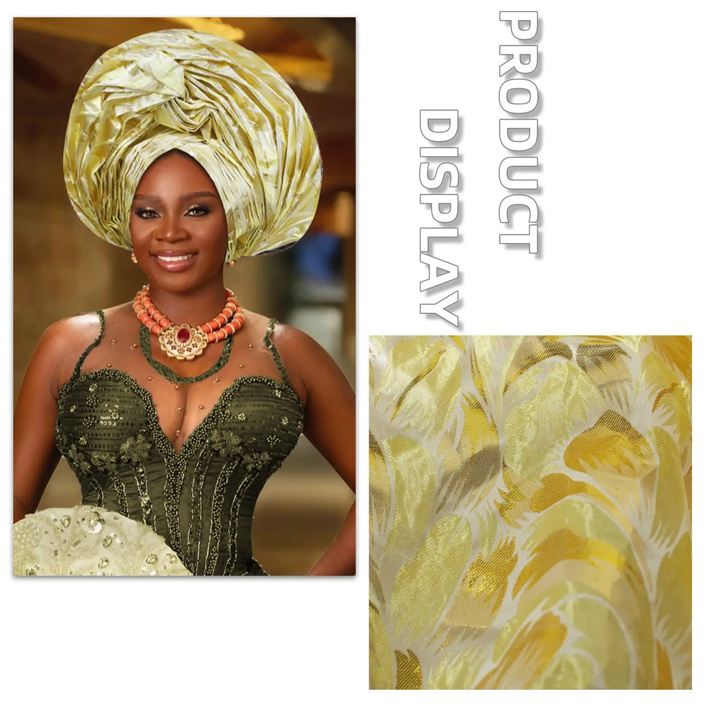 Couvre-chef africain bronzant tressé Turban casquettes pour femmes Nigeria mariage Geles fête couvre-chef Auto Gele femme bandeau
