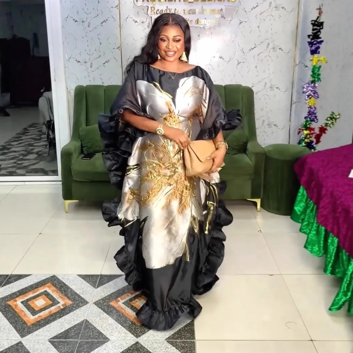African Dresses for Women Traditional Africa Clothing Dashiki Ankara Outfits Gown Abayas Robe Muslim Kaftan Maxi Long Dress 2025