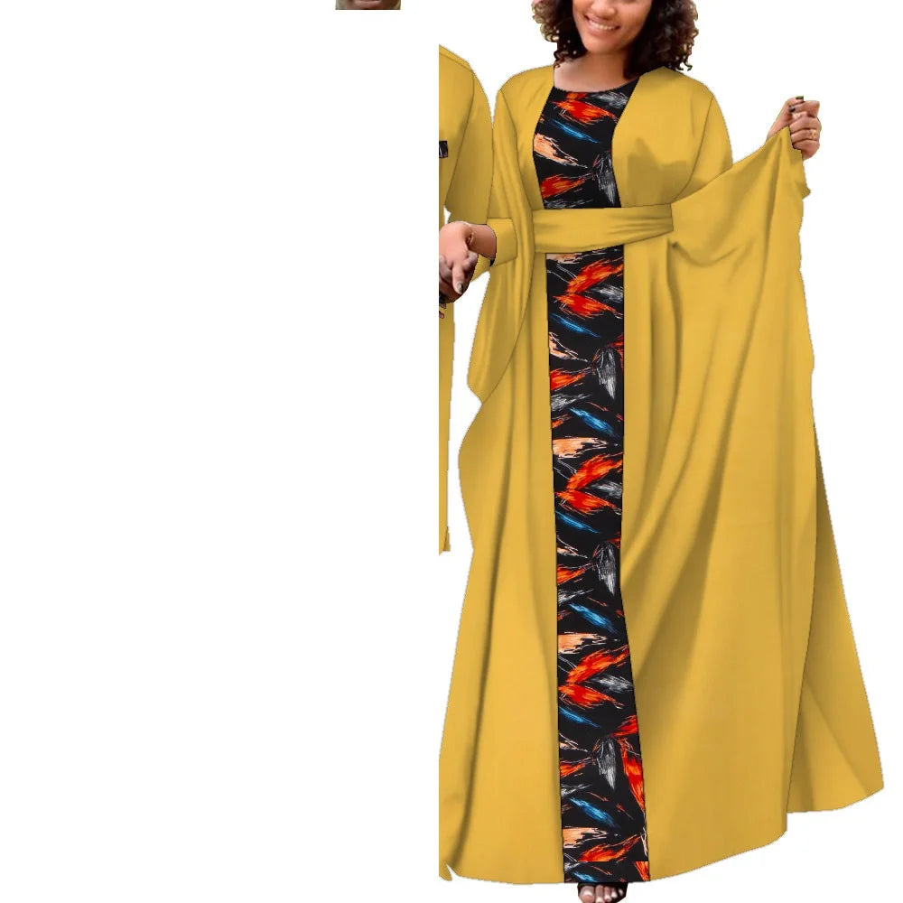 Tenues de couple africaines pour femmes et hommes, ensembles assortis, robes africaines, vêtements de mariage Dashiki, Wyq949
