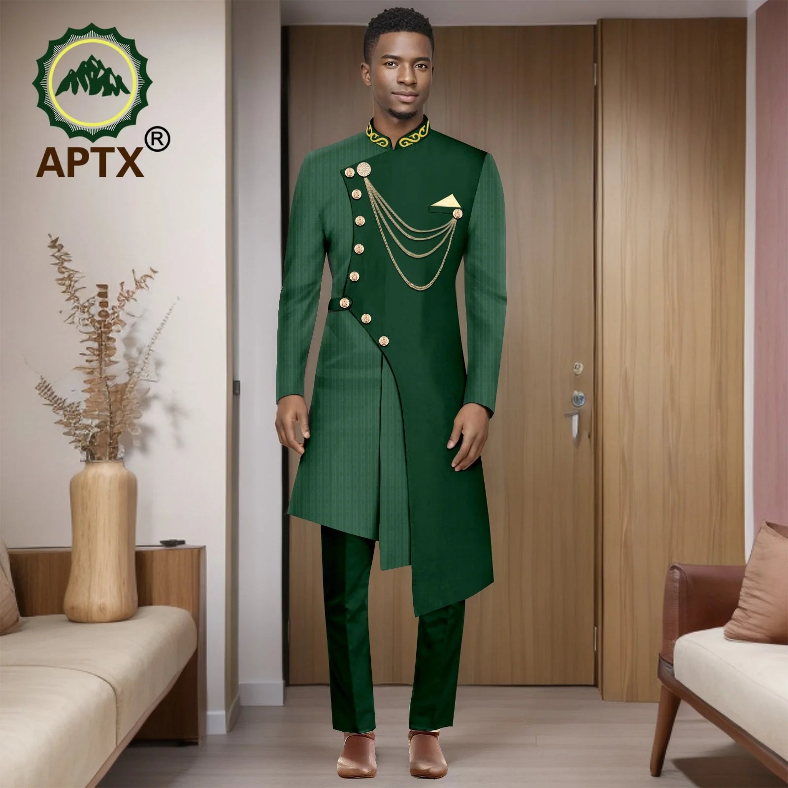 Costumes africains pour hommes, mode 2025, ensemble deux pièces (haut + pantalon), tenue Dashiki pour hommes, vêtements de fête et de mariage, vêtements pour hommes 2516001