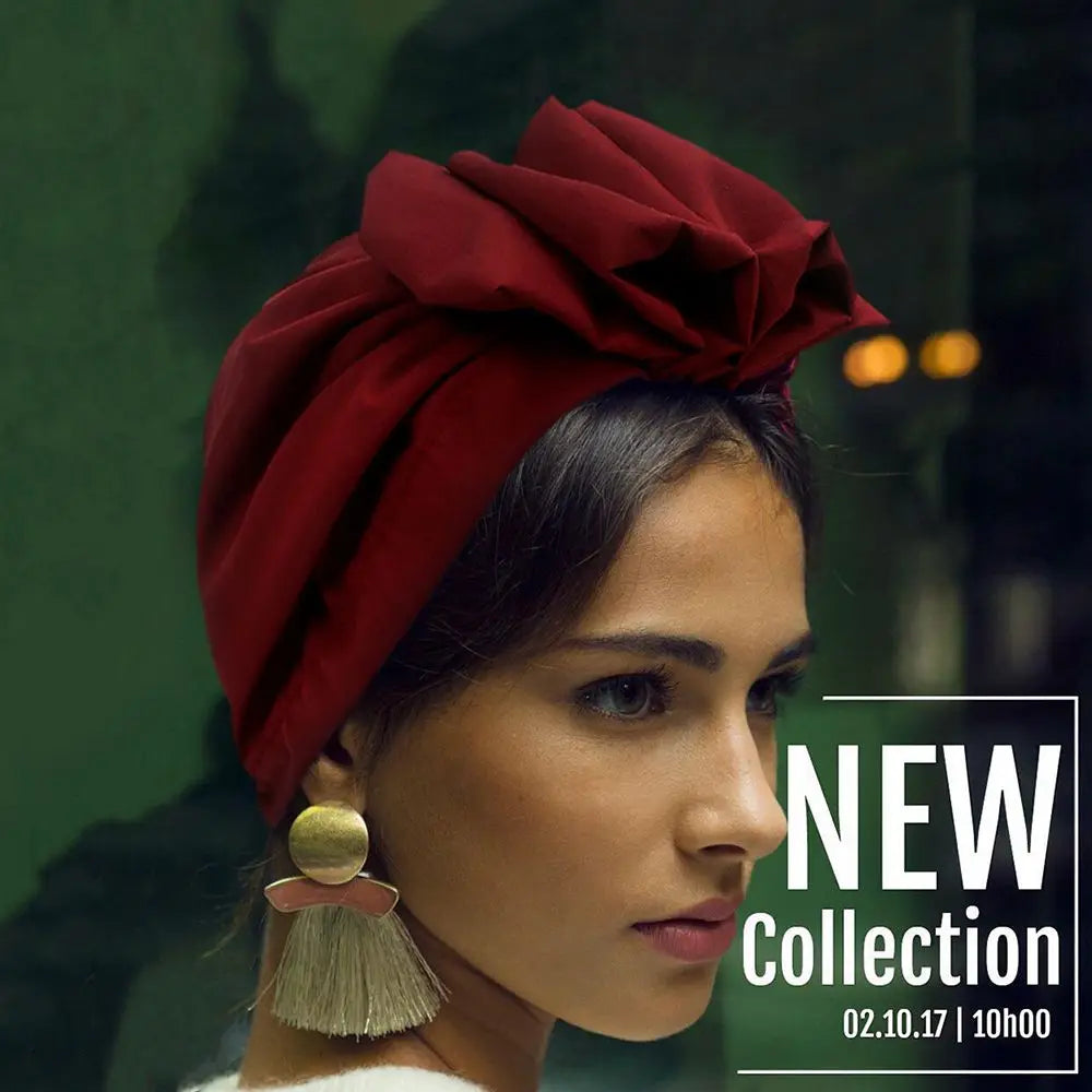 Bandeaux africains élégant rétro Turban pour femmes musulman foulard casquette couleur unie dames bonnets casquettes casque musulman
