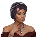 Turban africain Auto Gele pour femmes, hijab musulman, bonnet plissé, chapeau indien, foulard nigérian, chapeau de mariage, geles