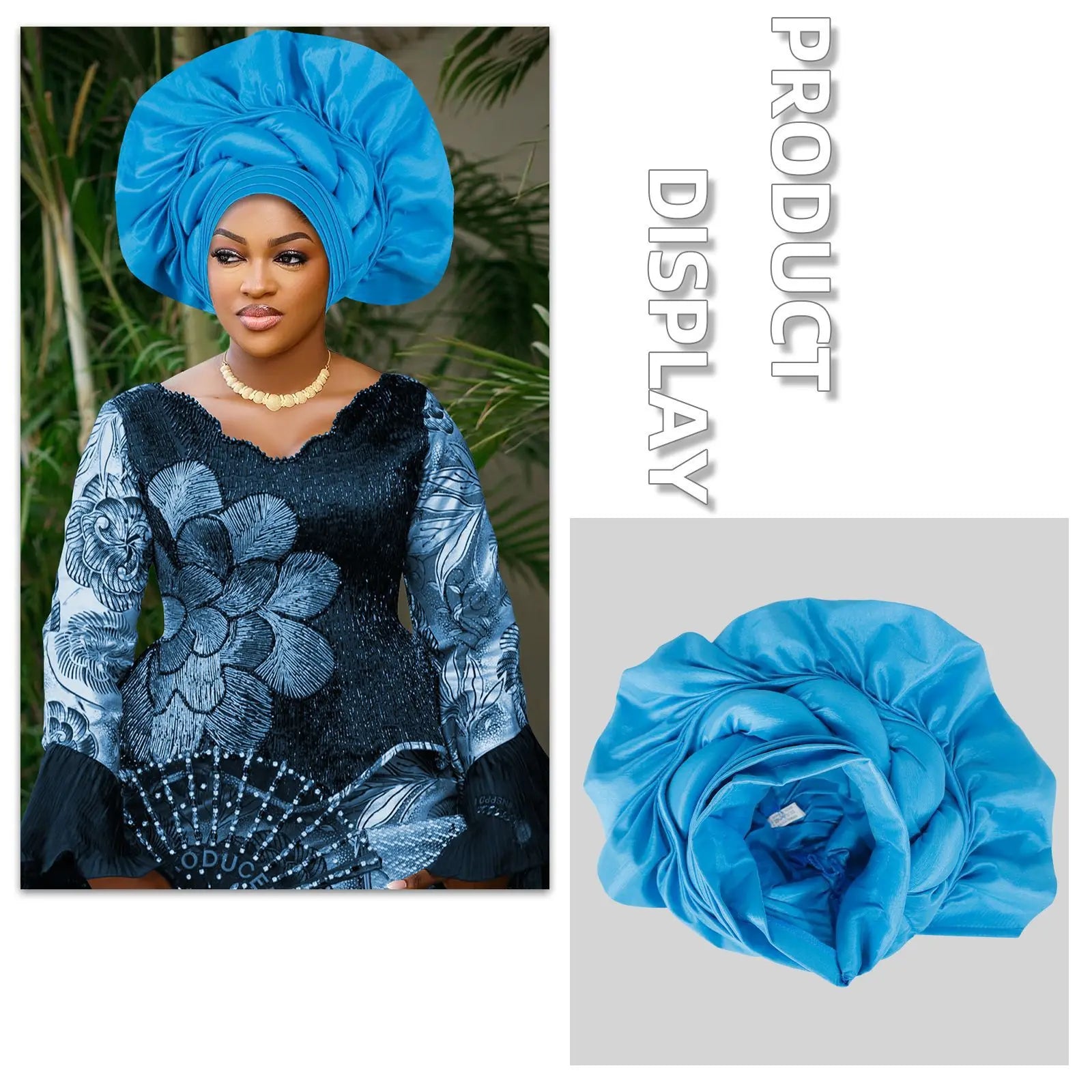Africain femme Turban casquette femmes Autogele couvre-chef Nigeria Fan Geles fête de mariage bandeau chapeaux Bonnet Hijab chapeau foulard