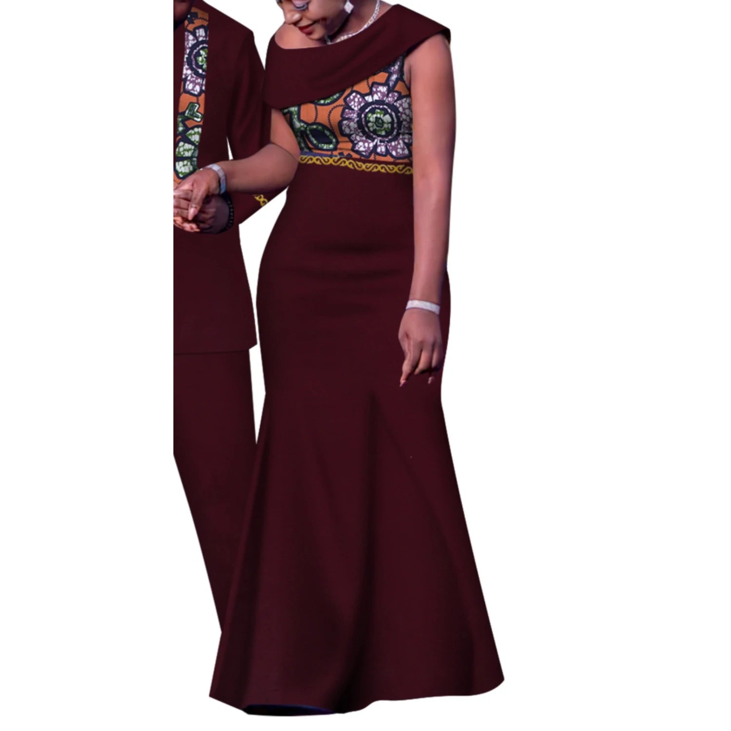 Tenues de Couple africain, ensembles assortis Dashiki, costume et robes pour hommes africains pour femmes, vêtements de fête pour Couple WYQ905