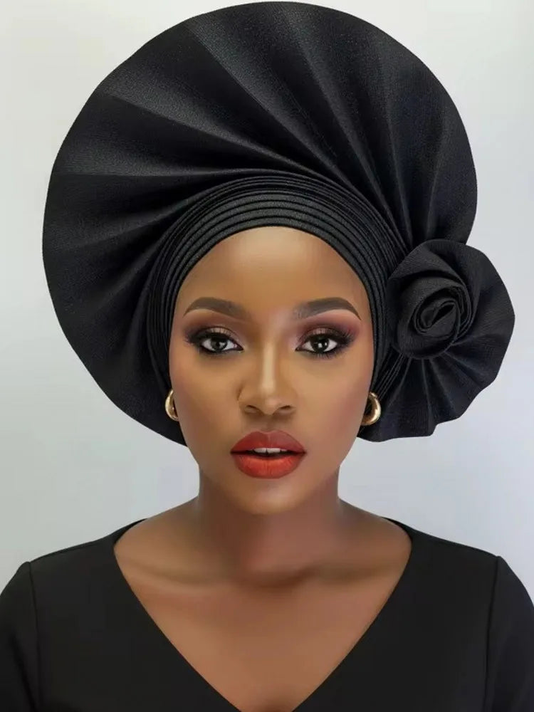 2026 nouveau Turban africain Nigeria Auto Gele bandeau Auto Gele femmes Turban casquette de mariage Geles musulman bandeau Bonnet
