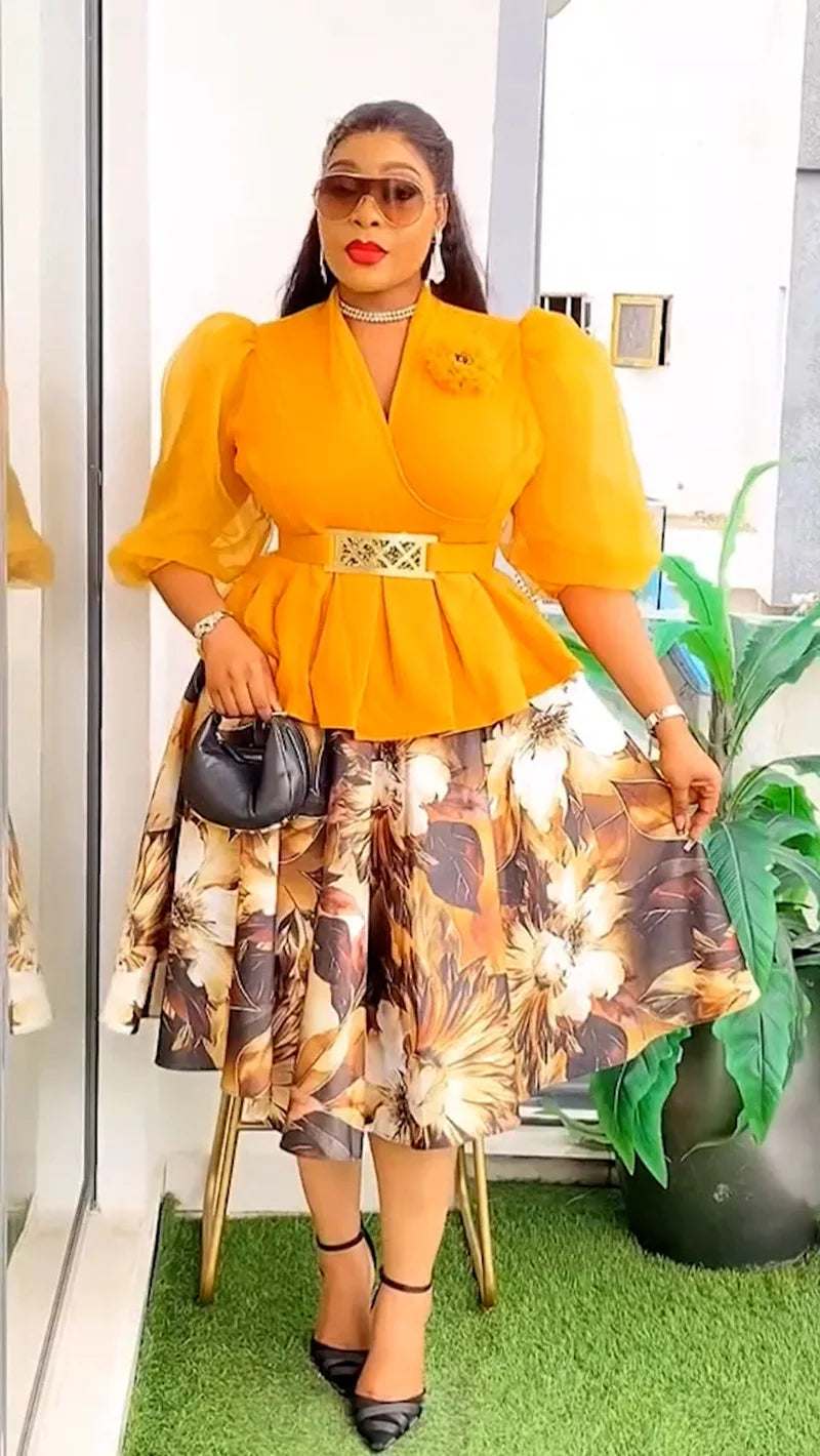 African Dresses for Women 2025 Elegant Africa Clothing Dashiki Ankara Outfits Robe Plus Size Turkey Wedding Party Long Dress
