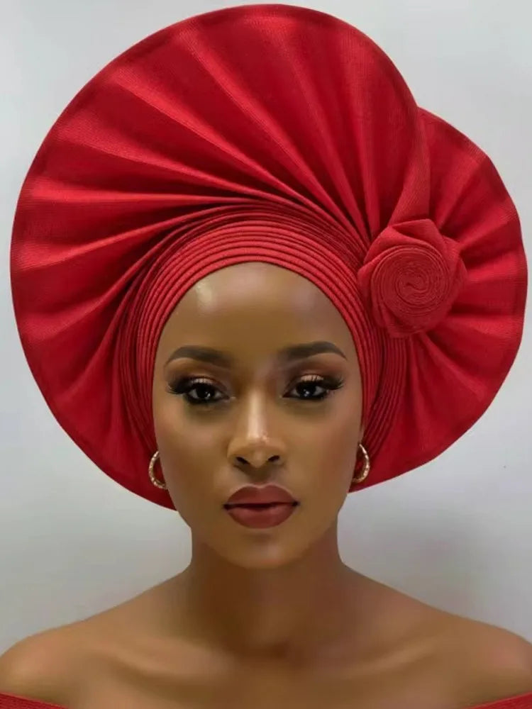 2026 nouveau Turban africain Nigeria Auto Gele bandeau Auto Gele femmes Turban casquette de mariage Geles musulman bandeau Bonnet