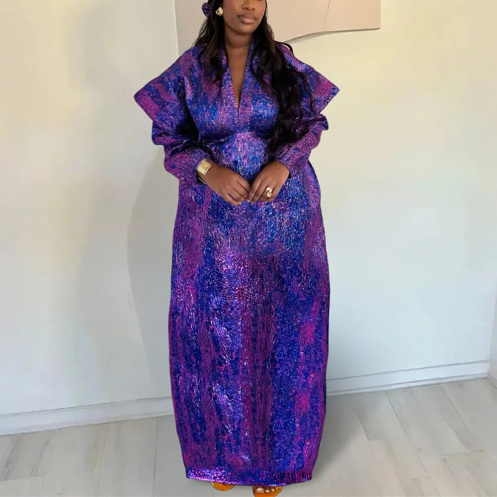 African Dresses for Women 2025 Traditional Africa Clothing Dashiki Ankara Outfits Gown Abayas Robe Muslim Kaftan Maxi Long Dress