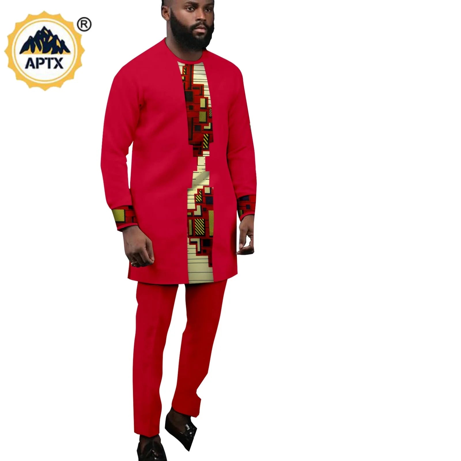 Vêtements Africains pour Couple, Robes sulfAssorties, Tenues pour Hommes, Ensembles Chemise et Pantalon, Dashiki, Robe de ixà Volants pour Dames, Y23C002