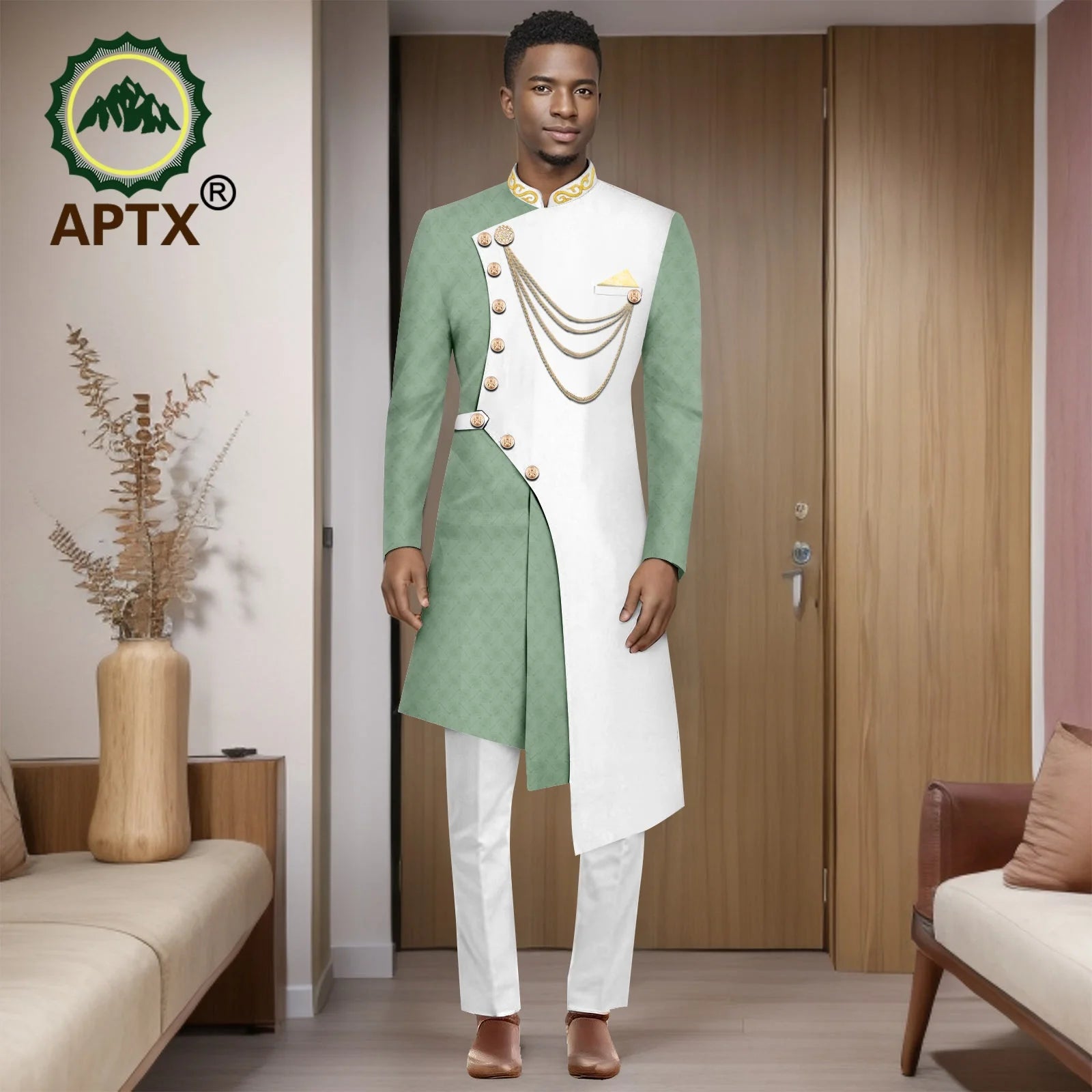 Costumes africains pour hommes, mode 2025, ensemble deux pièces (haut + pantalon), tenue Dashiki pour hommes, vêtements de fête et de mariage, vêtements pour hommes 2516001