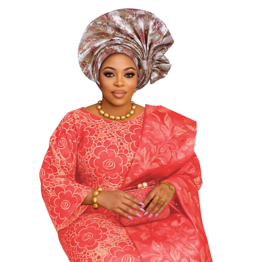 Nouveau Turban Africain 2026, Auto Gele Nigérian, Foulards de Tête Auto Gele, Bonnets Turban pour Femmes, Geles de Mariage, Foulards de Tête Musulmans, Bonnets