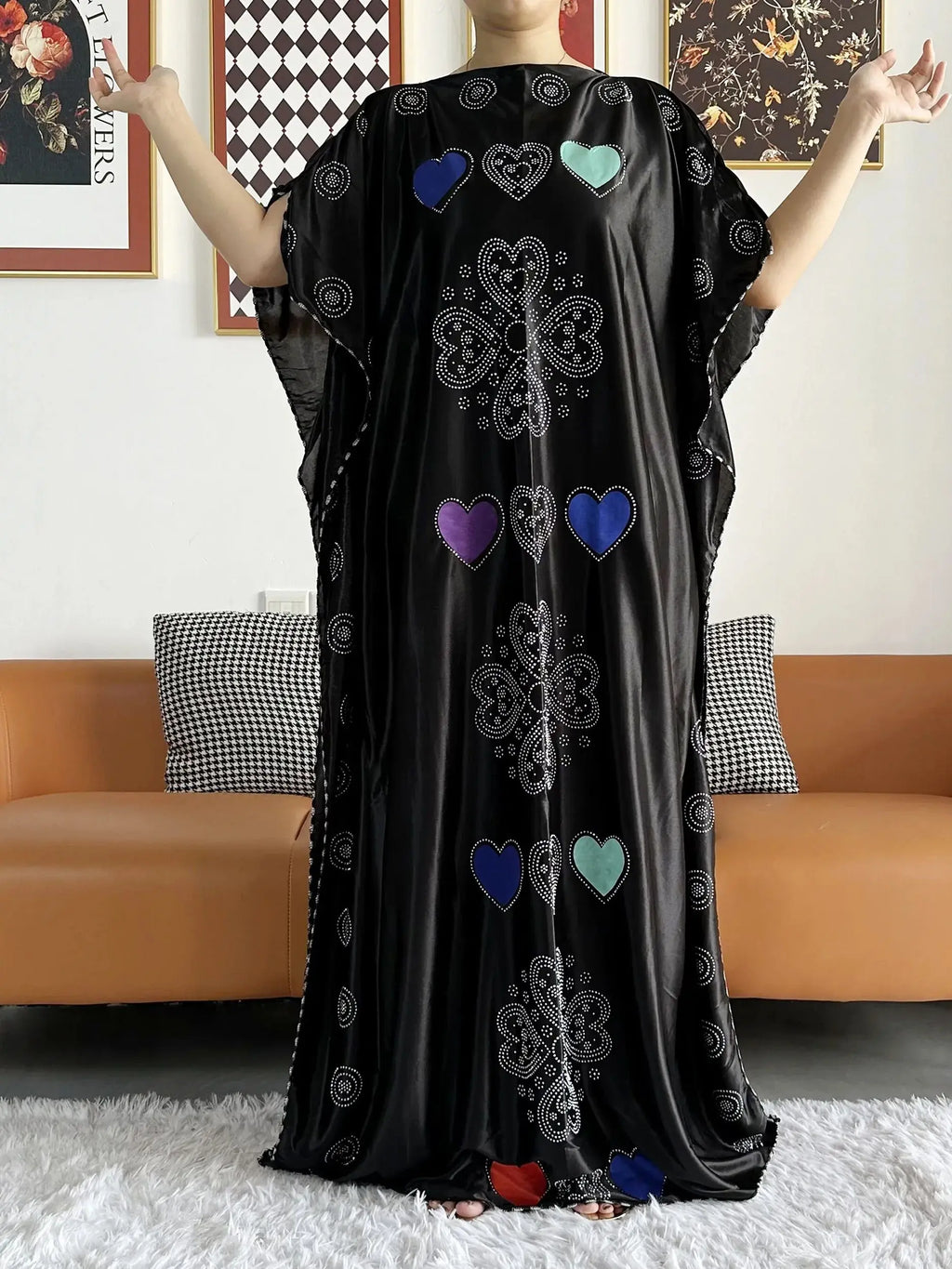 2026 African Summer Kaftan Muslim Women Dress India Caftan Traditional Wear Printed Fabric Africa Femme Maxi Casual Outfit