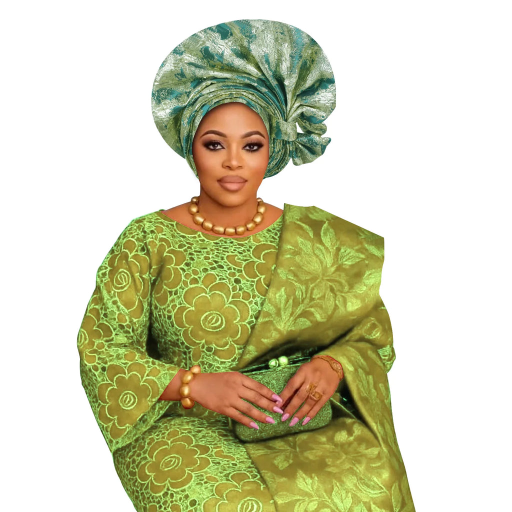 Nouveau Turban Africain 2026, Auto Gele Nigérian, Foulards de Tête Auto Gele, Bonnets Turban pour Femmes, Geles de Mariage, Foulards de Tête Musulmans, Bonnets
