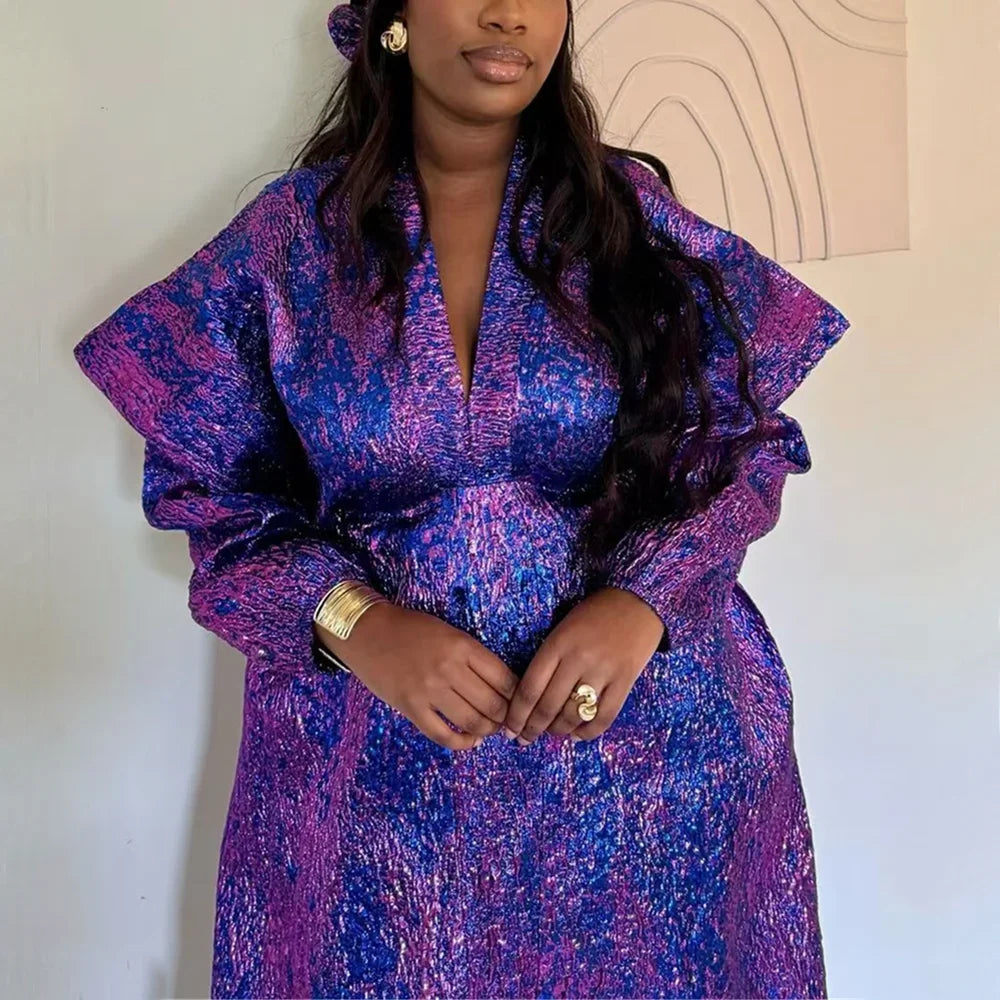 African Dresses for Women 2025 Traditional Africa Clothing Dashiki Ankara Outfits Gown Abayas Robe Muslim Kaftan Maxi Long Dress