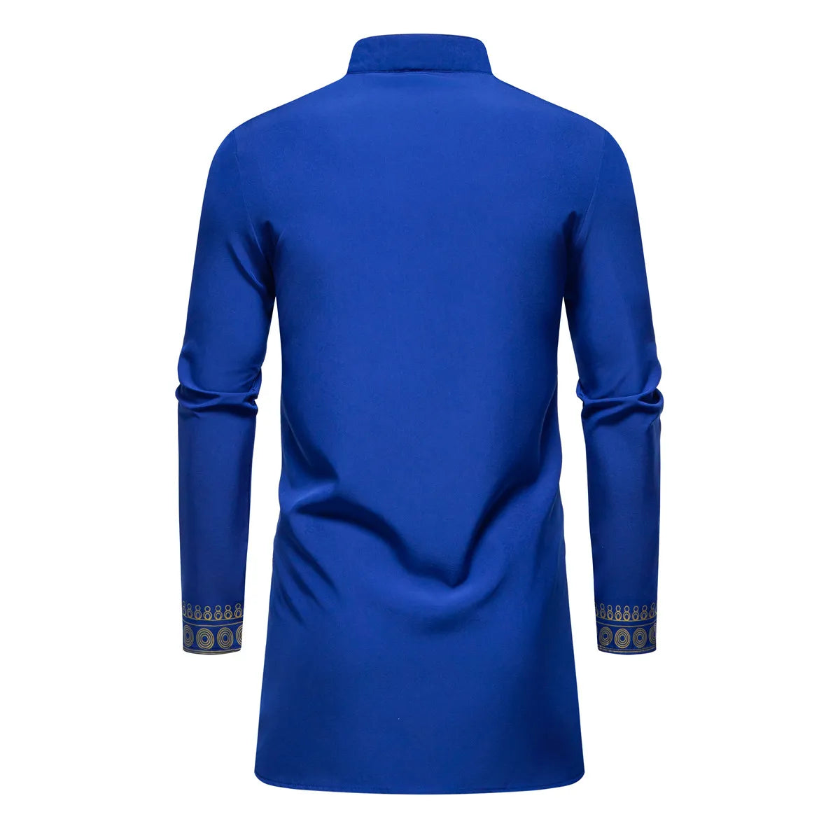 Ensemble de Robe imprimé africain à col montant pour hommes, noir/blanc, tenue de chef Tribal du moyen-orient de saphir, haut + pantalon, 2 pièces, 2026