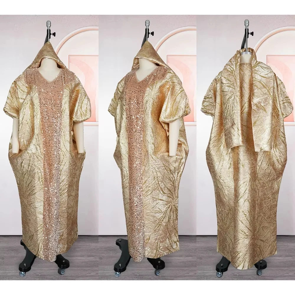 2026 African Women Traditional Dresses Plus Size Maxi Robes Luxury Wedding Party Evening Gown Dubai Turkey Kaftan Abaya Clothing