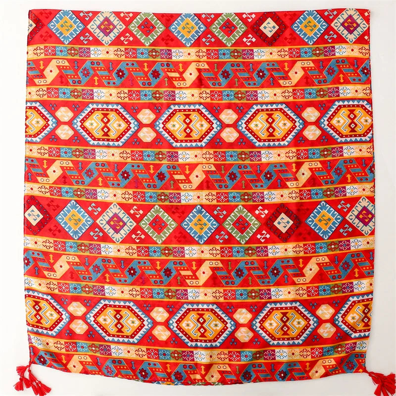 Châle en Viscose avec Pompon, Écharpe Africaine, Indienne, Ethnique, Géométrique, Florale, Haute Qualité, Bande Ronde, Hijab Musulman, Bufanda, 180x90cm