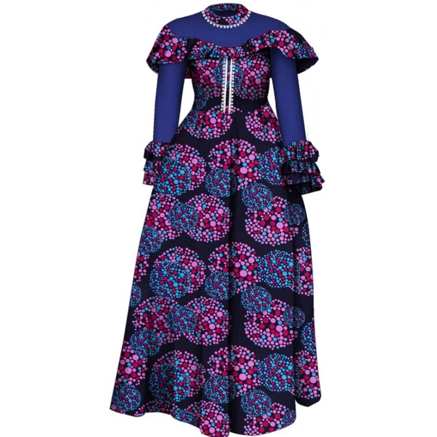 Vêtements de Couple africains, robes africaines pour femmes, ensemble haut et pantalon imprimés pour hommes, vêtements de fête pour amoureux de mariage, Wyq1093