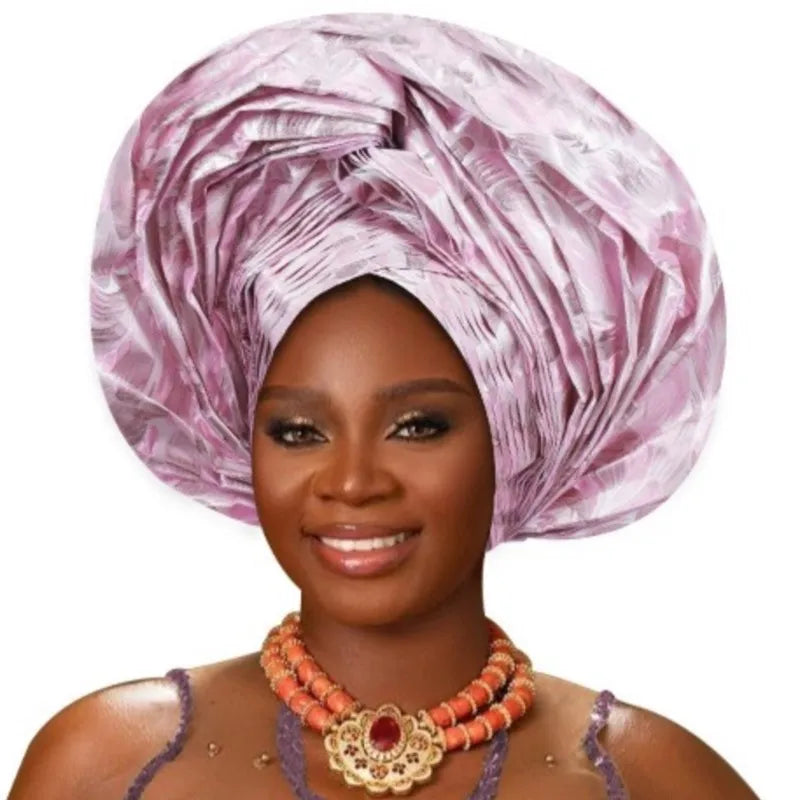 Couvre-chef africain bronzant tressé Turban casquettes pour femmes Nigeria mariage Geles fête couvre-chef Auto Gele femme bandeau