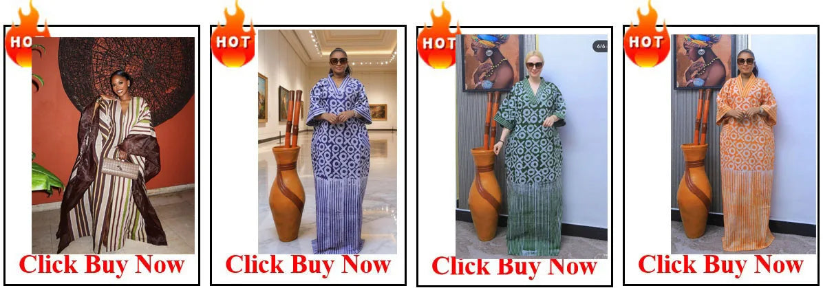 African Dresses for Women Traditional Africa Clothing Dashiki Ankara Embroidery Gown Abayas Robe Muslim Kaftan Maxi Long Dress