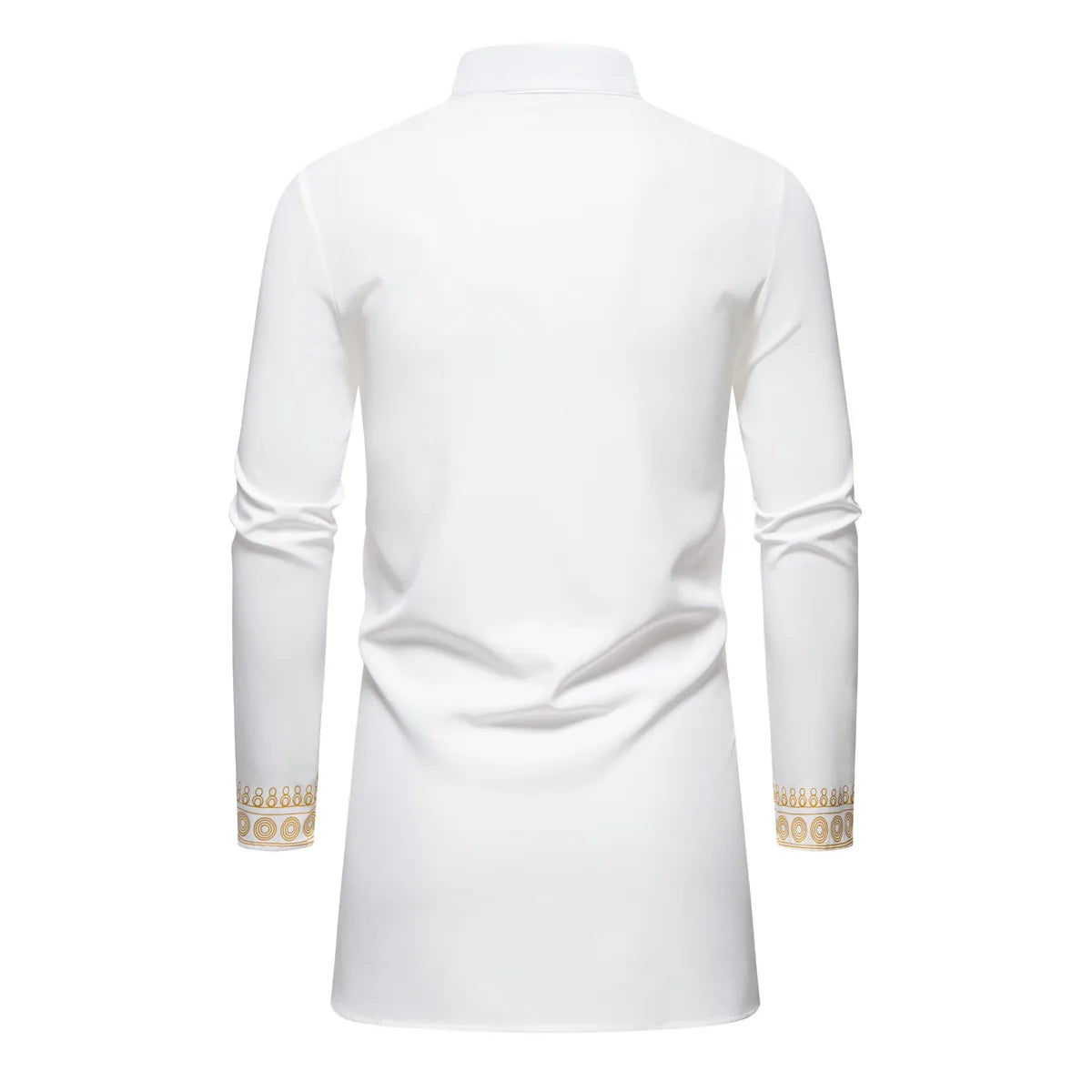 Ensemble de Robe imprimé africain à col montant pour hommes, noir/blanc, tenue de chef Tribal du moyen-orient de saphir, haut + pantalon, 2 pièces, 2026