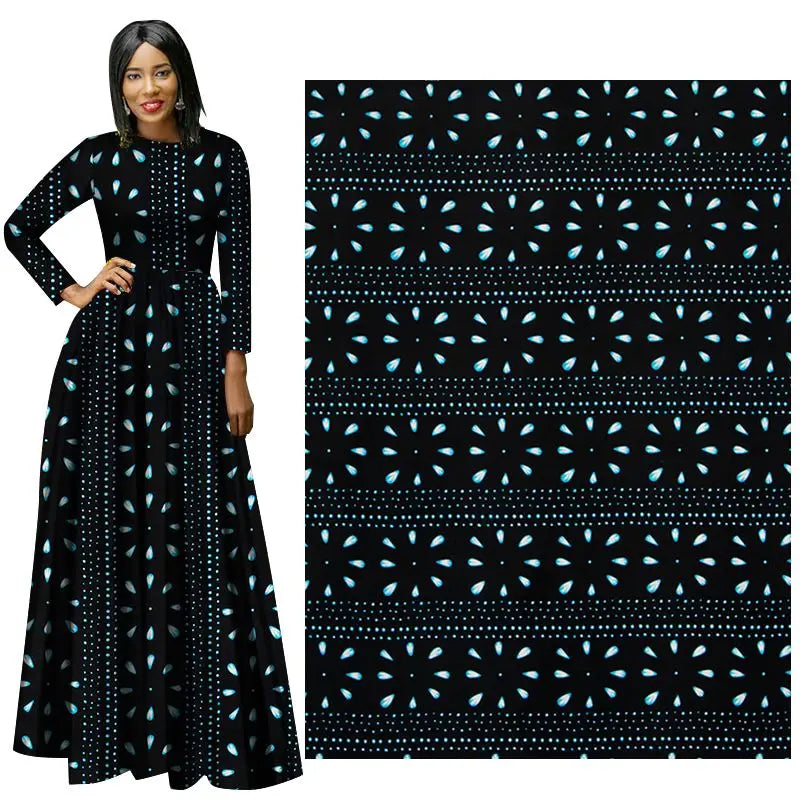 Tissus de cire africaine 3/6 Yard, pour robe de soirée, Ankara, véritable cire imprimée, FP6655