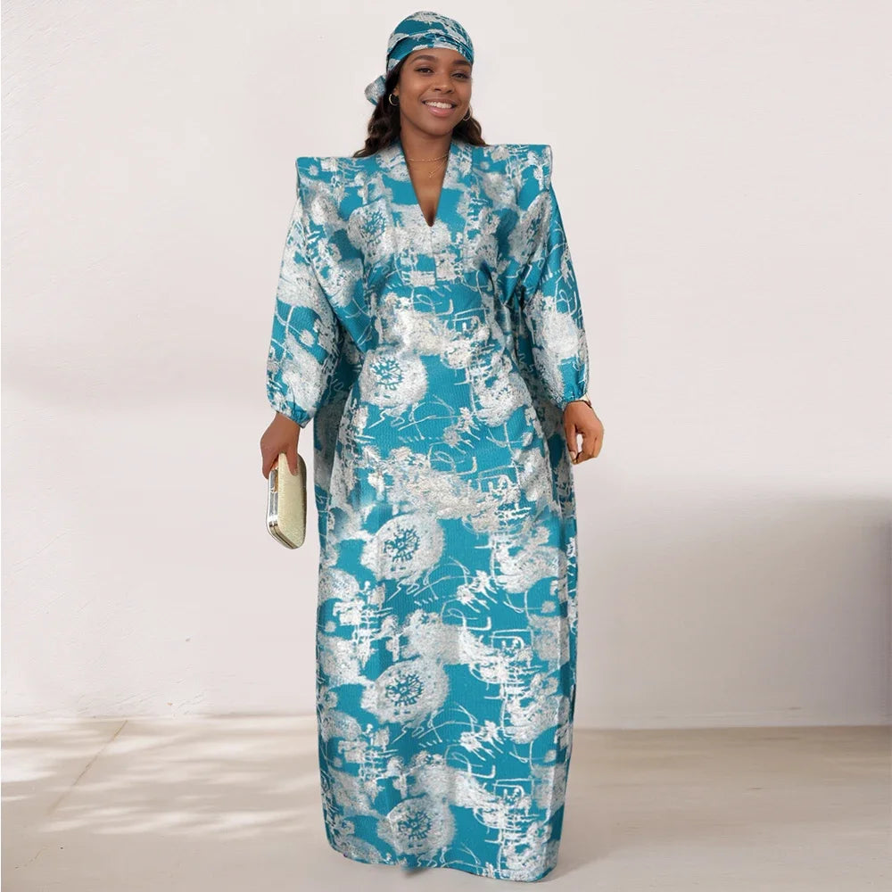 African Dresses for Women 2025 Traditional Africa Clothing Dashiki Ankara Outfits Gown Abayas Robe Muslim Kaftan Maxi Long Dress