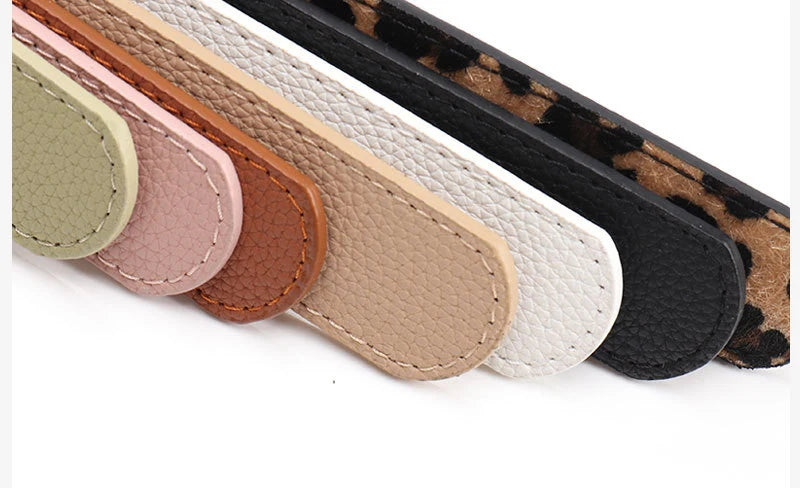 Ceinture imprimée léopard pour femmes, mode décontractée, polyvalente, accessoires pour jeans, ceinture gothique rétro en cuir Pu, boucle ardillon