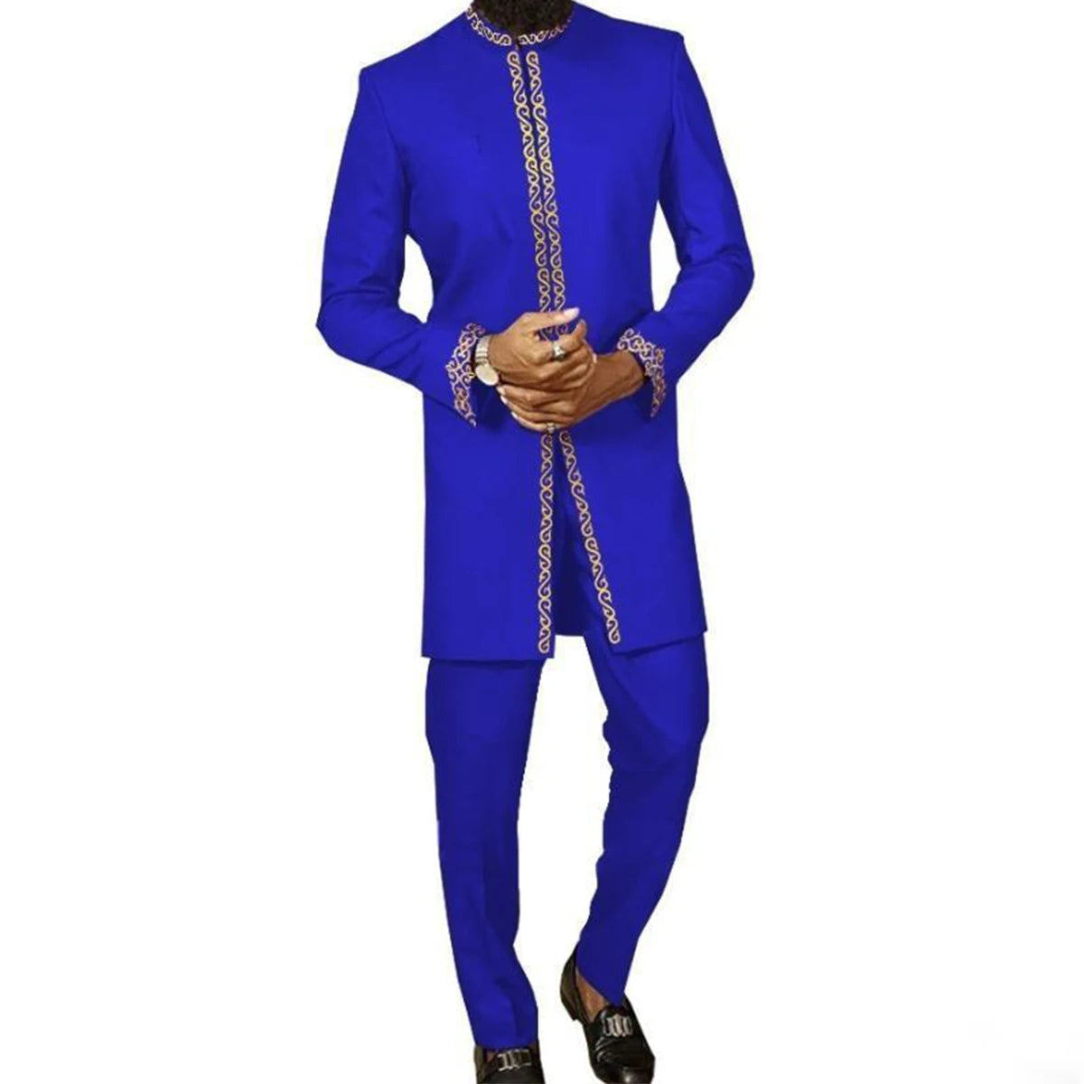 Nouvel ensemble traditionnel africain pour homme 2026 – Costume élégant et tendance pour homme, ensemble décontracté brodé deux pièces, caftan pour homme