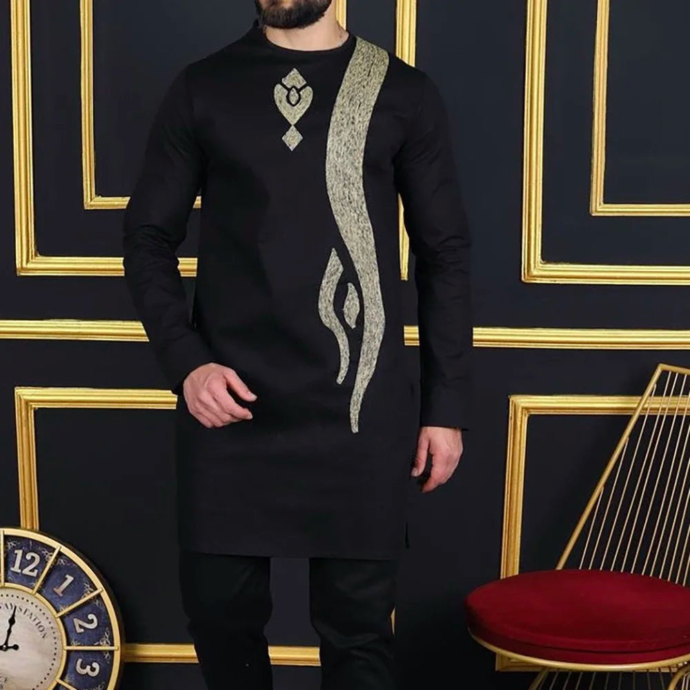 2025 hommes africains Dashiki à manches longues 2 pièces ensemble tenue traditionnelle afrique vêtements blanc hommes costume homme chemise pantalon costumes