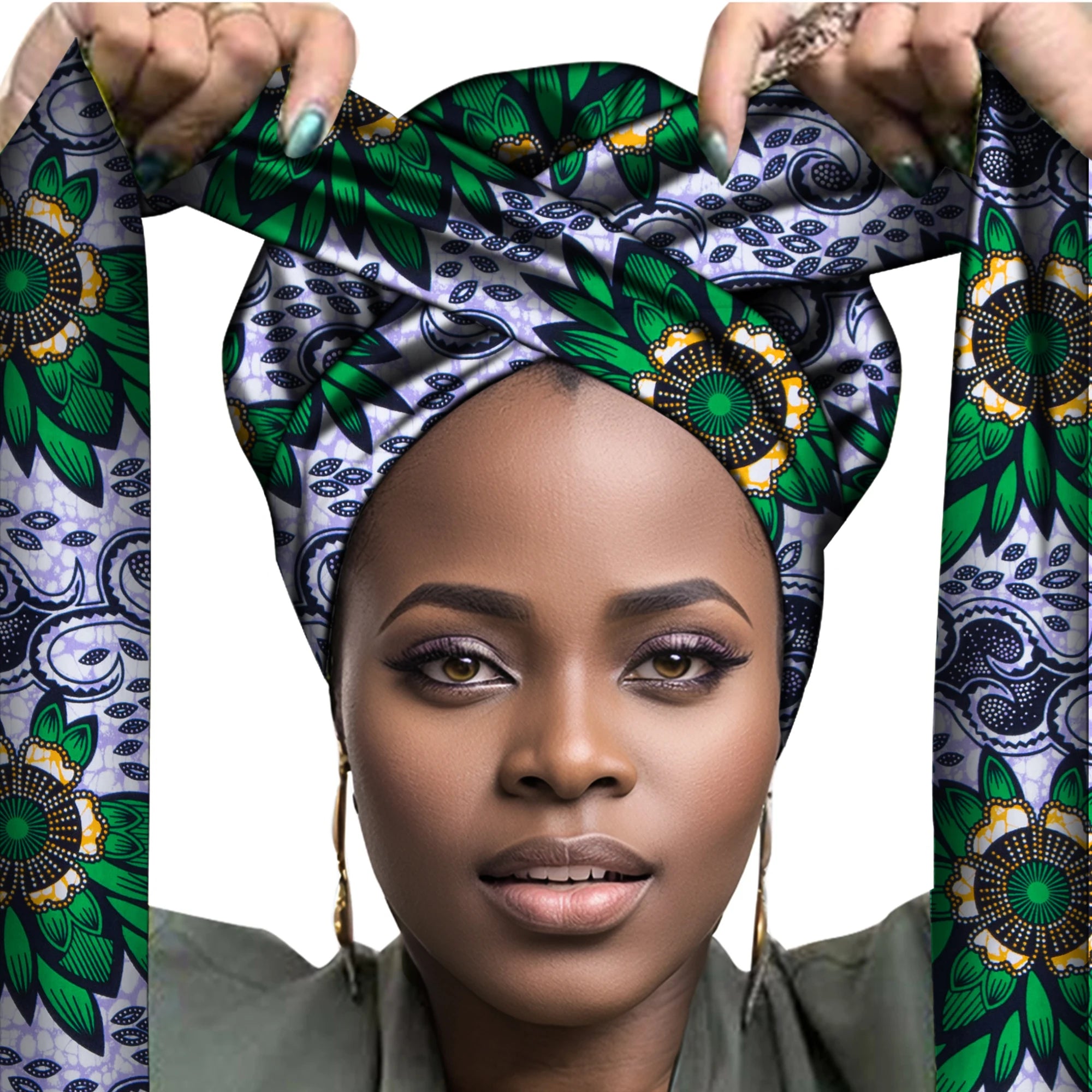 Turban de tête enveloppé de sauna africain pour femmes, accessoires pour cheveux, écharpe pour dames, chapeau, Nigeria, WYB612