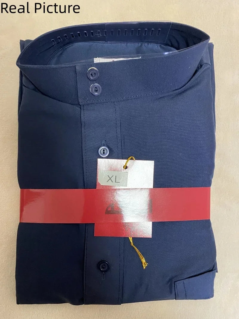 Vêtements islamiques hommes solide à manches longues en vrac musulman mâle arabie saoudite Pakistan Kurta Costumes musulmans robe musulmane caftan Thobe