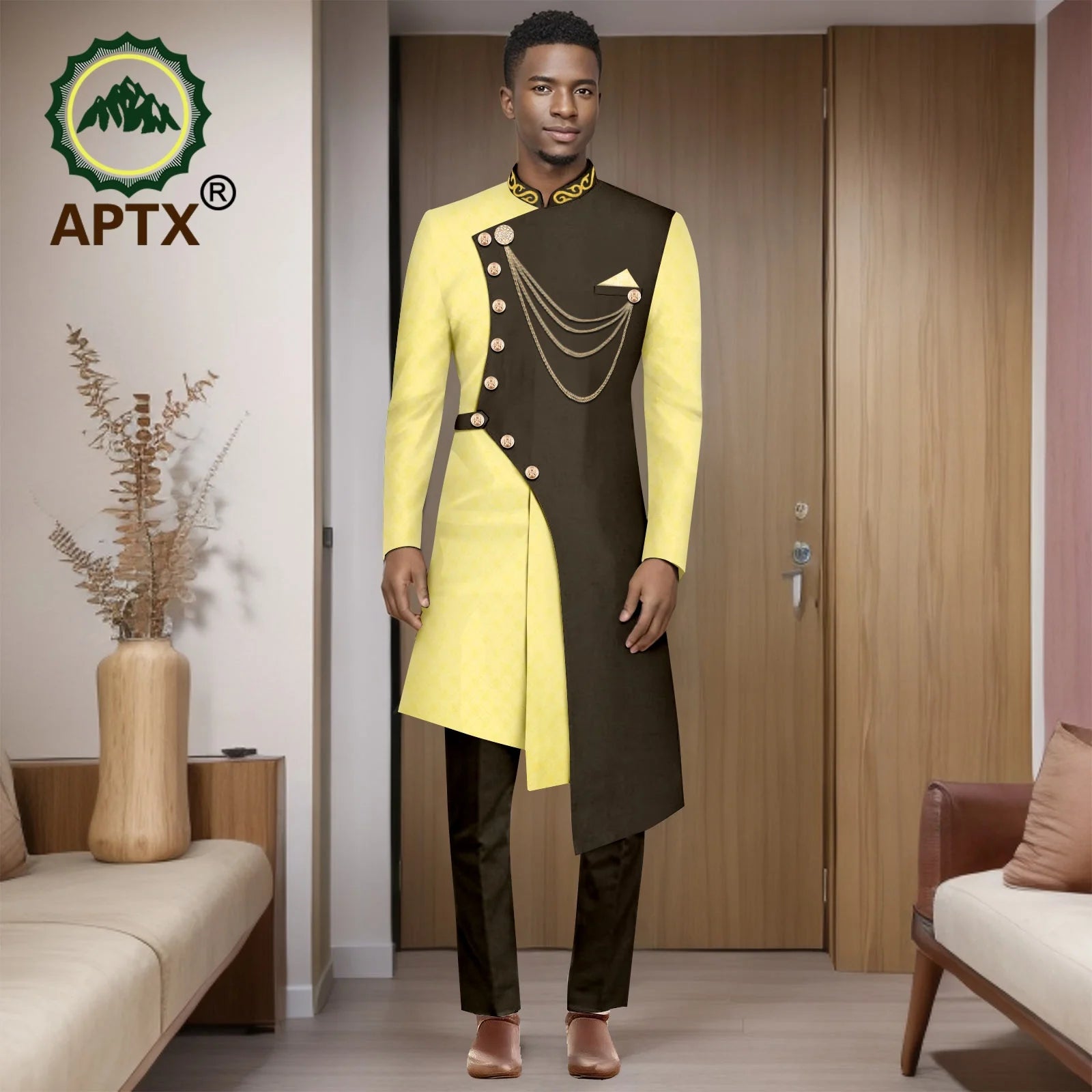 Costumes africains pour hommes, mode 2025, ensemble deux pièces (haut + pantalon), tenue Dashiki pour hommes, vêtements de fête et de mariage, vêtements pour hommes 2516001