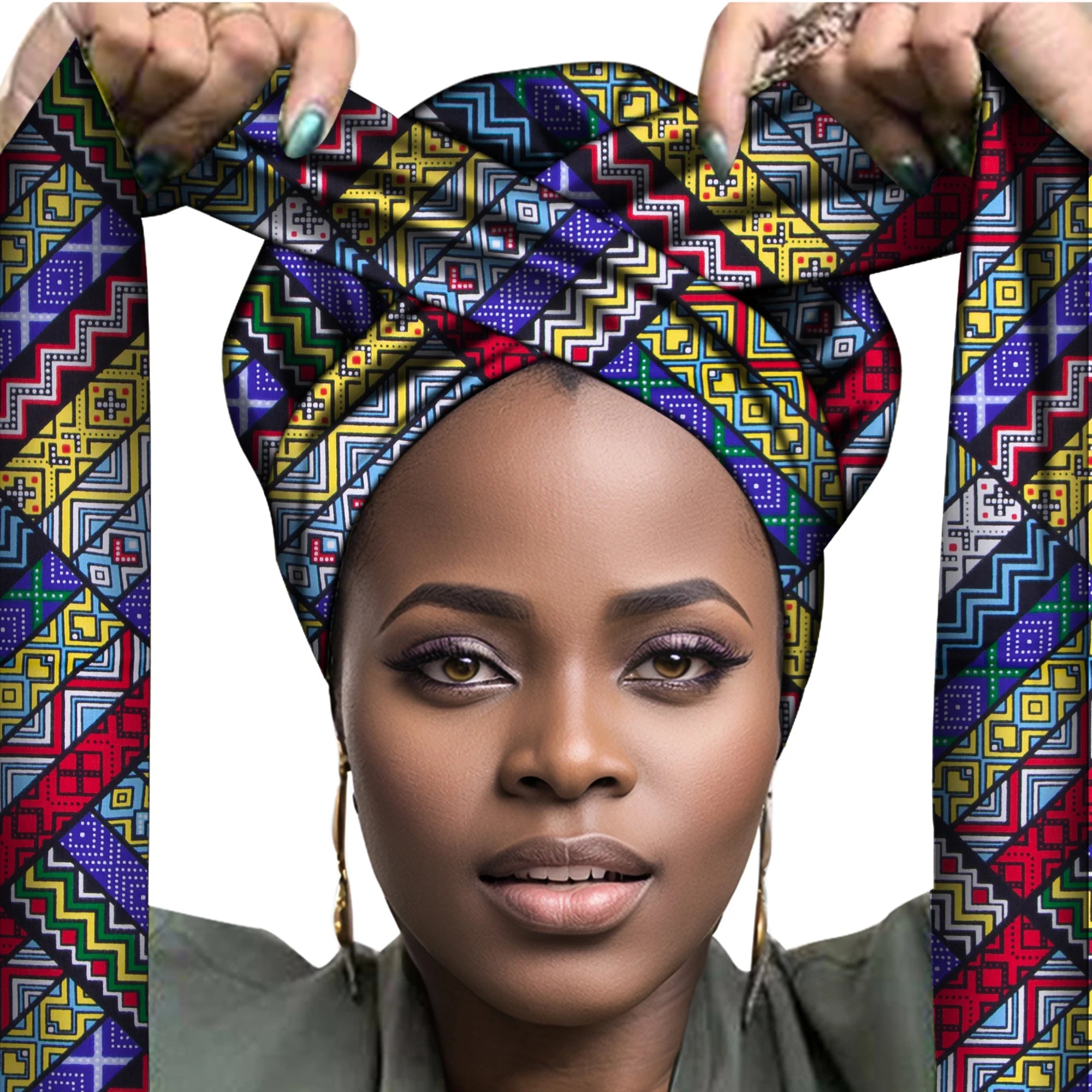 Turban de tête enveloppé de sauna africain pour femmes, accessoires pour cheveux, écharpe pour dames, chapeau, Nigeria, WYB612