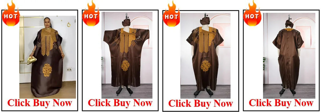 African Dresses for Women Traditional Africa Clothing Dashiki Ankara Embroidery Gown Abayas Robe Muslim Kaftan Maxi Long Dress