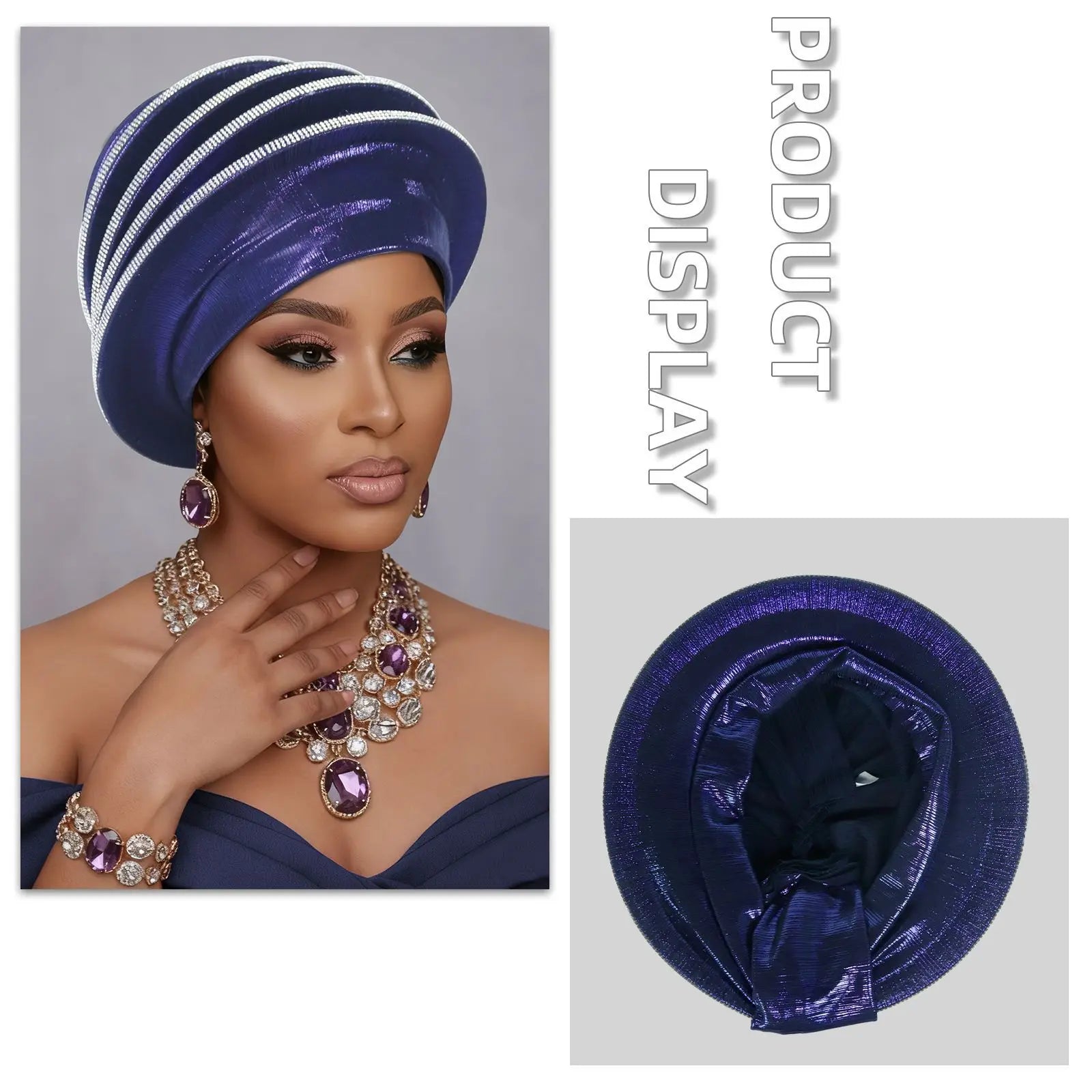 Turban africain Auto Gele pour femmes, hijab musulman, bonnet plissé, chapeau indien, foulard nigérian, chapeau de mariage, geles