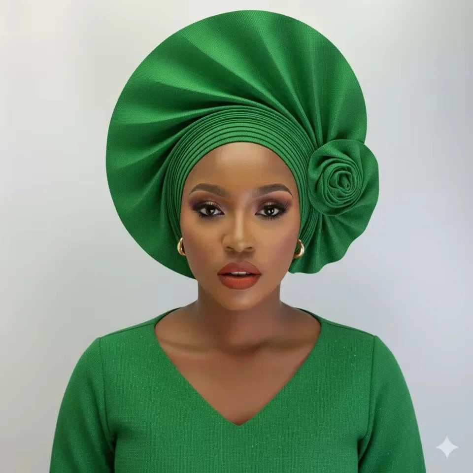 2026 nouveau Turban africain Nigeria Auto Gele bandeau Auto Gele femmes Turban casquette de mariage Geles musulman bandeau Bonnet