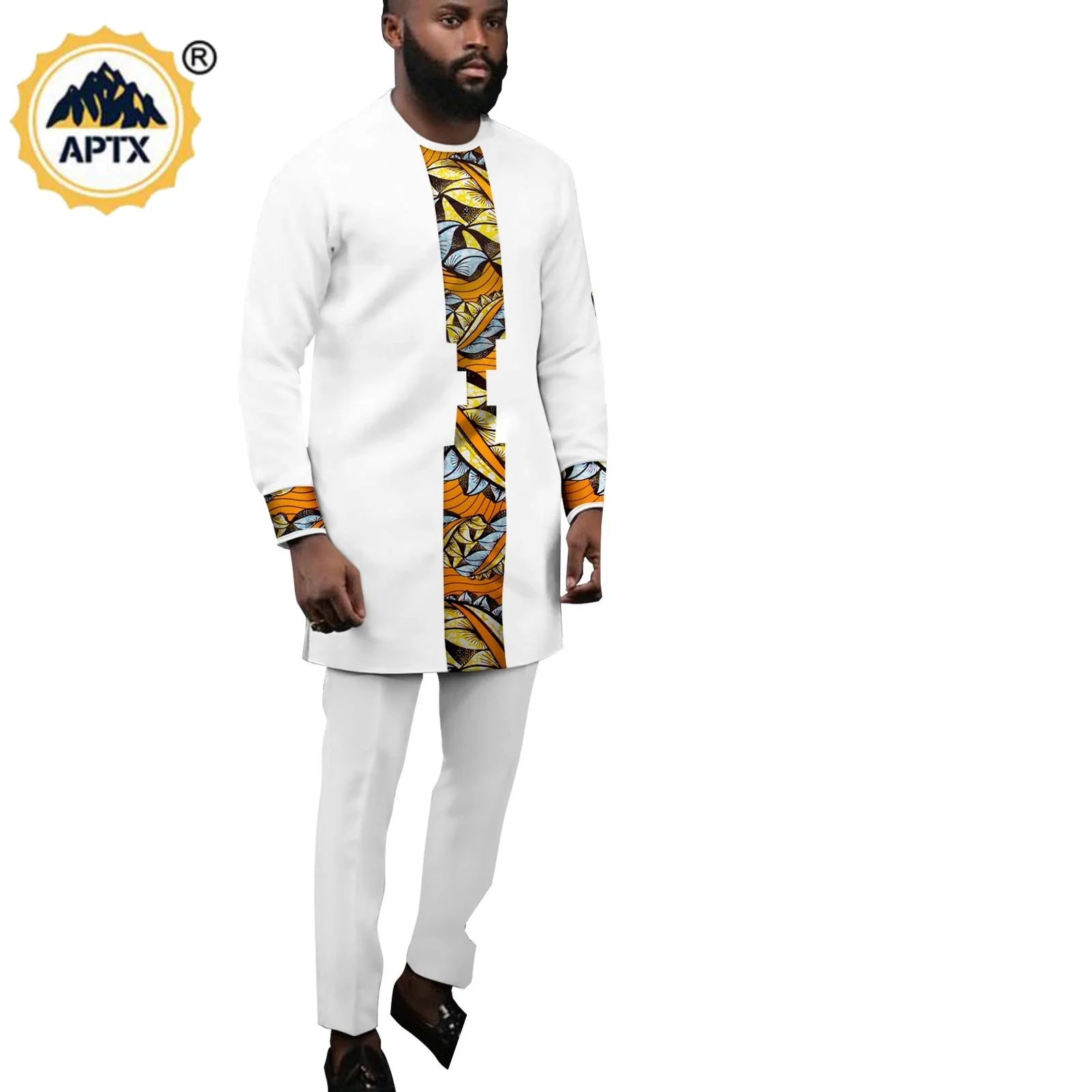 Vêtements Africains pour Couple, Robes sulfAssorties, Tenues pour Hommes, Ensembles Chemise et Pantalon, Dashiki, Robe de ixà Volants pour Dames, Y23C002