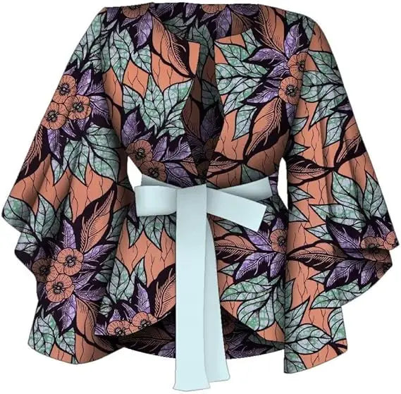 Chemise africaine avec doublure pour femmes, vêtements Dashiki Ankara, manteau Batik avertir, veste d'impression, 100% coton BRW Wy9871, mode