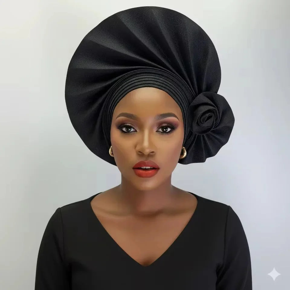 2026 nouveau Turban africain Nigeria Auto Gele bandeau Auto Gele femmes Turban casquette de mariage Geles musulman bandeau Bonnet