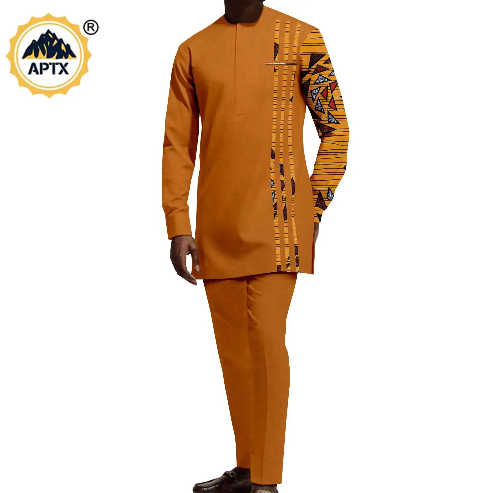 Tenues de couple assorties pour hommes, ensembles chemises et pantalons, robes africaines Dashiki pour femmes, haut et jupes fendues pour mariage, Y23C006