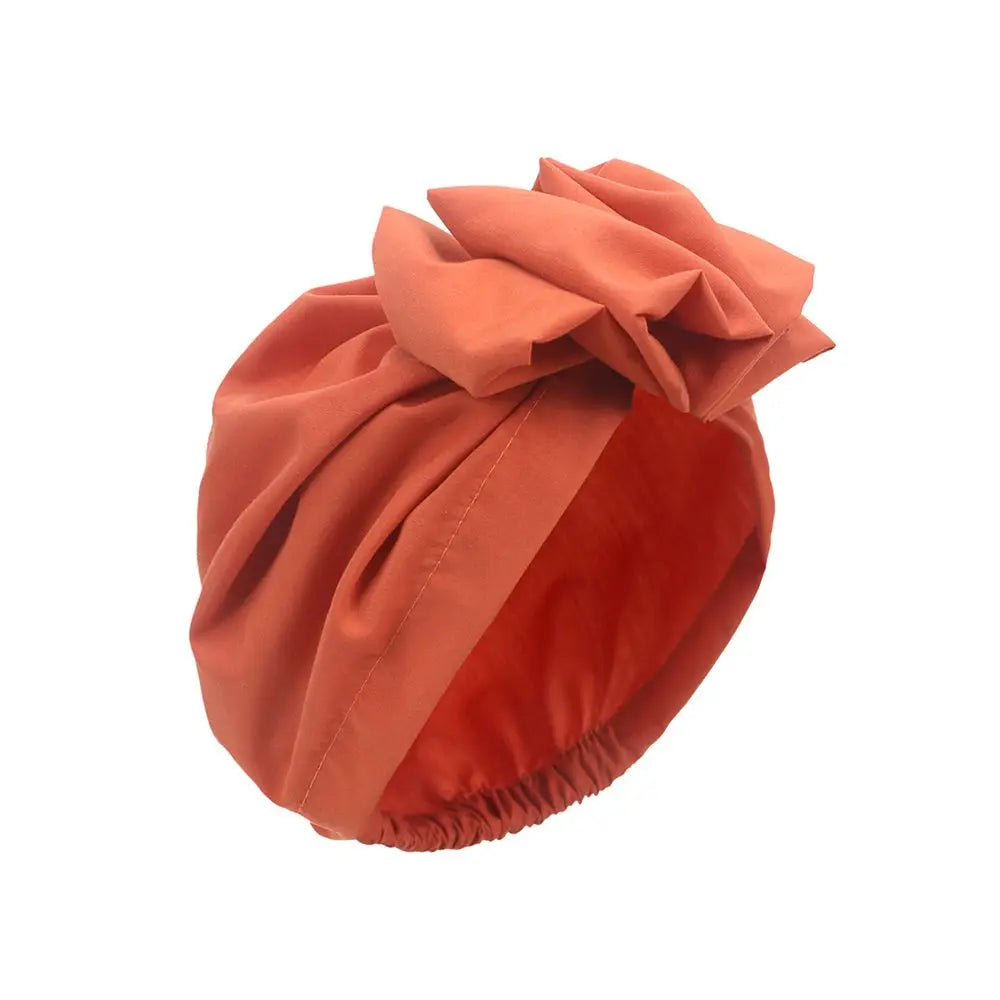 Bandeaux africains élégant rétro Turban pour femmes musulman foulard casquette couleur unie dames bonnets casquettes casque musulman